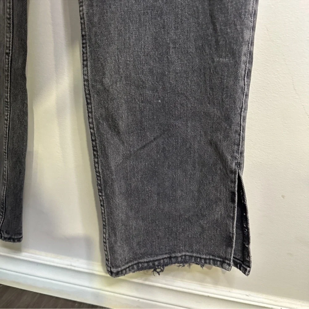 Abercrombie & Fitch The 90s Straight Ultra High Rise 30/12R Denim Jeans Vent Hem - Picture 7 of 14